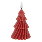 Kaars LED Ø 8x13 cm de cire de rood Clayre & Eef.