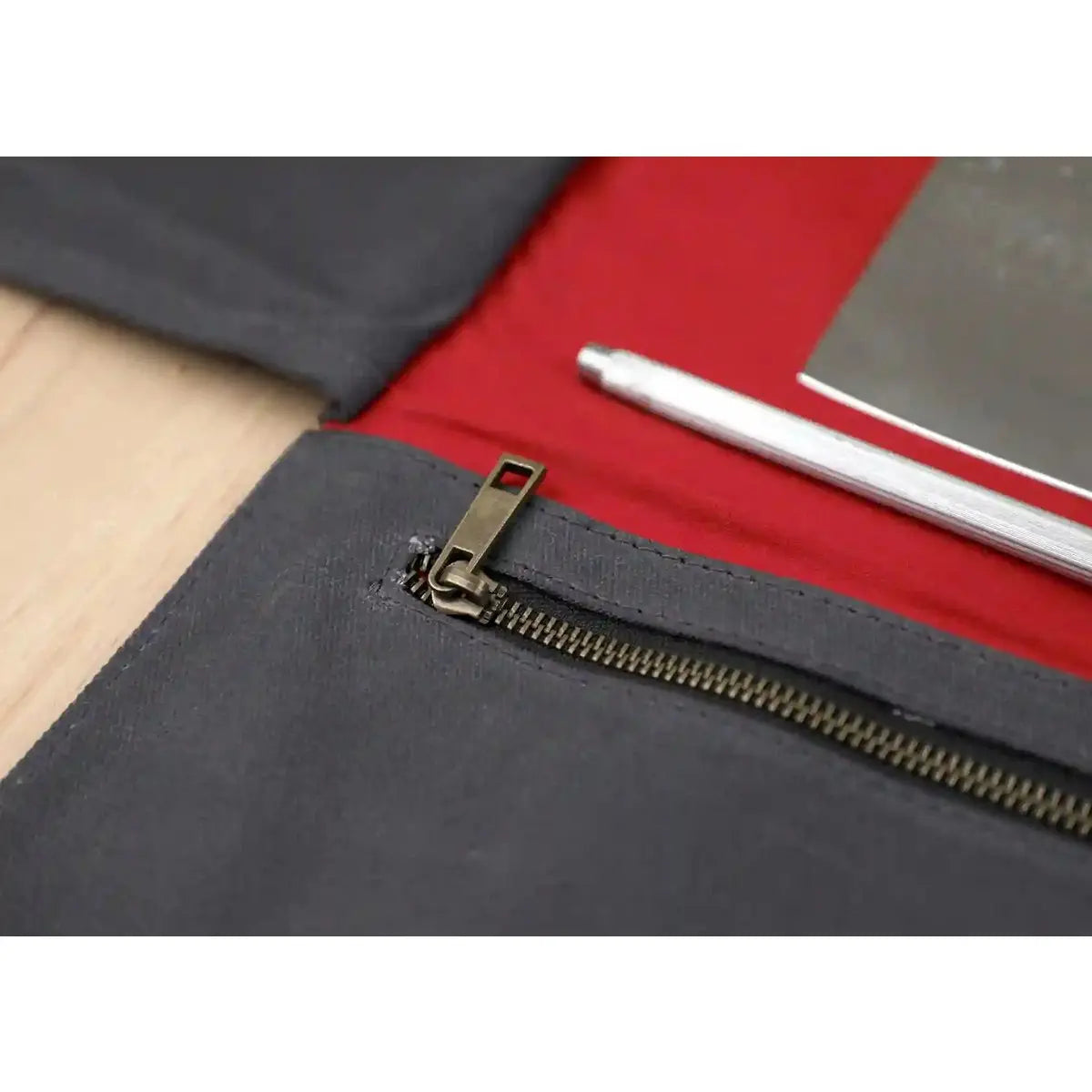 Kitchen Accessories - KOTAI knife roll-up bag - top grain leather and waxed canvas (can hold 8 knives + accessories) KOTAI kitchen