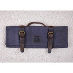 Kitchen Accessories - KOTAI knife roll-up bag - top grain leather and waxed canvas (can hold 8 knives + accessories) KOTAI kitchen