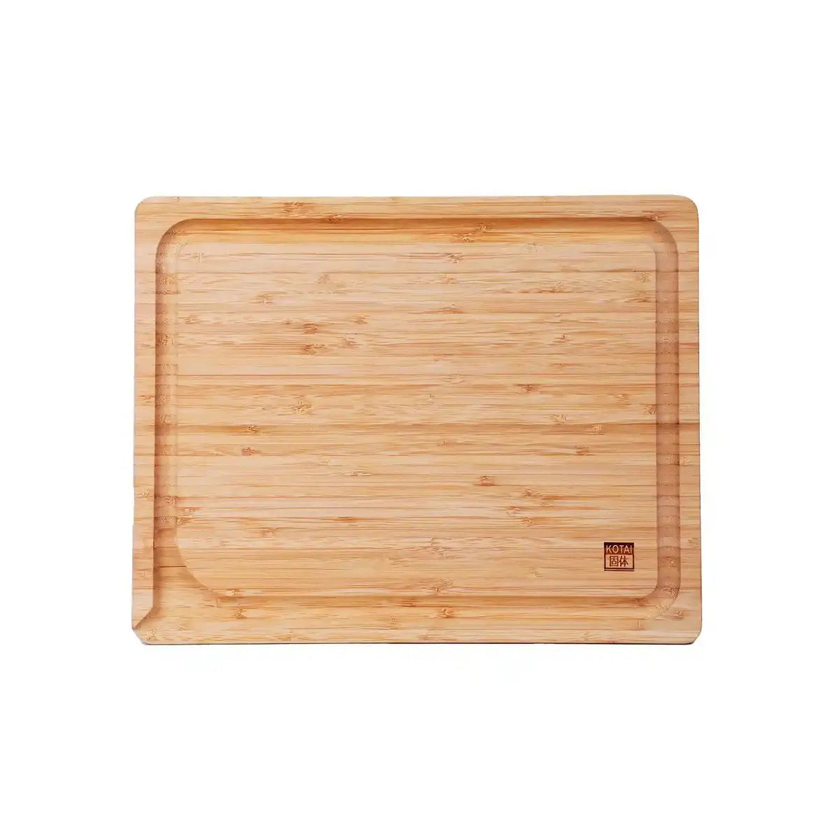 Kitchen accessories - KOTAI bamboo cutting board with juice groove and hidden handles - 40 x 30 x 2 cm KOTAI kitchen