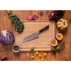 Knife - Bunka Santoku with bamboo Saya and bamboo box - 170 mm blade KOTAI kitchen