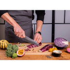 Knife - Bunka Santoku with bamboo Saya and bamboo box - 170 mm blade KOTAI kitchen
