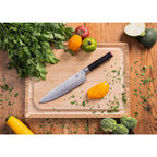 Knife - Gyuto (chef knife) with bamboo Saya and bamboo box - 200 mm blade KOTAI kitchen