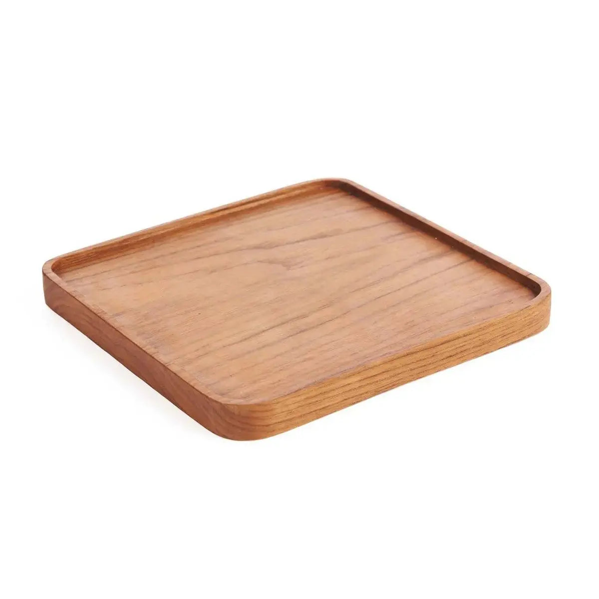 L'Assiette Carrée en Teck - Naturel - M Bazar Bizar Living