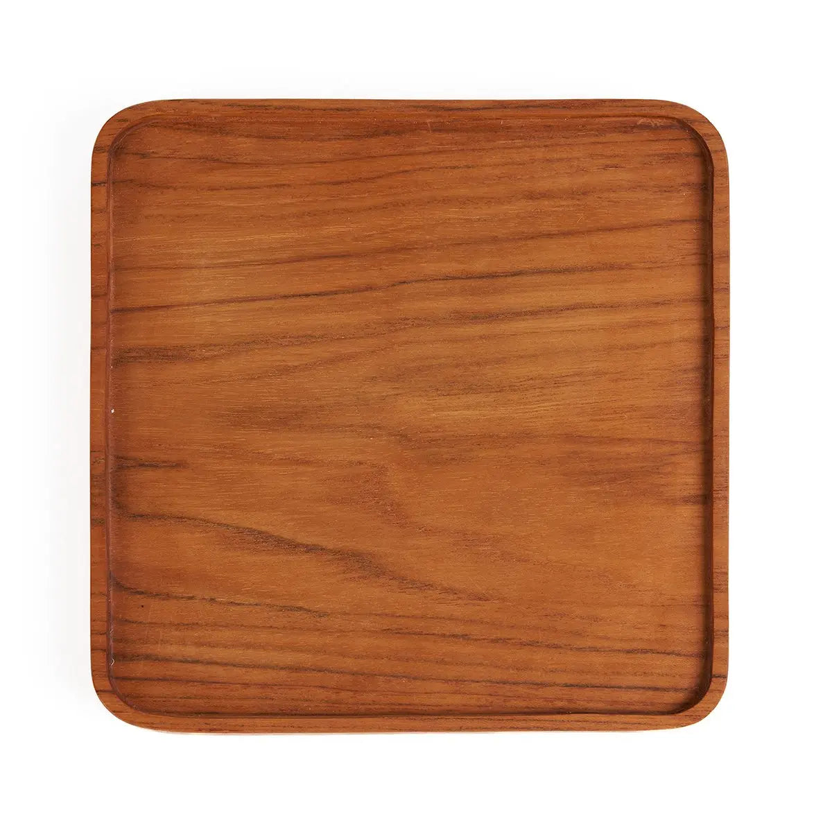 L'Assiette Carrée en Teck - Naturel - S Bazar Bizar Living