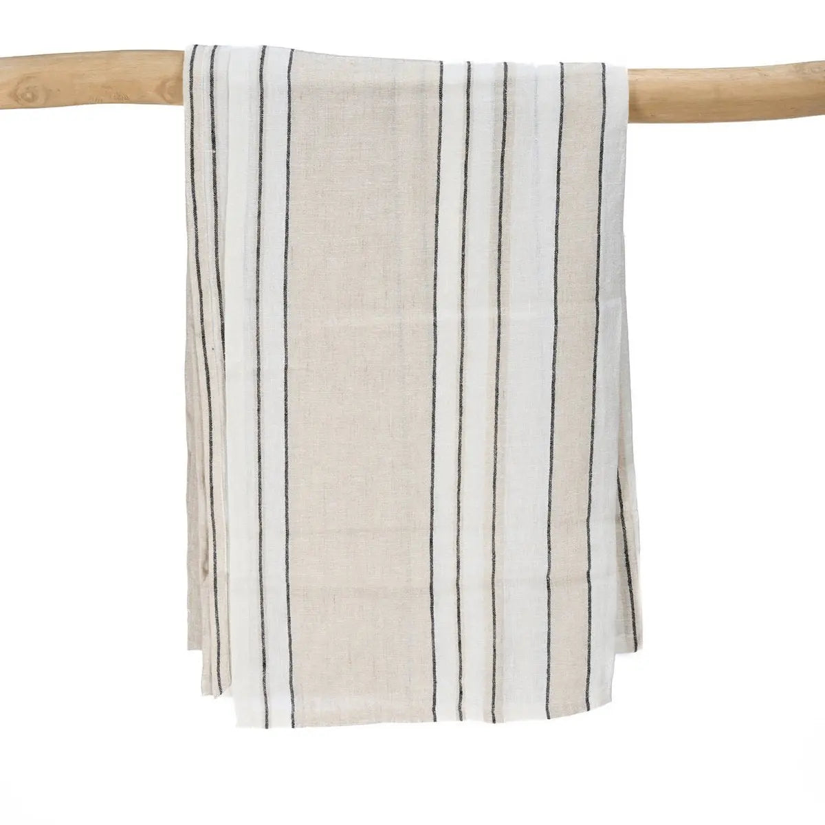 La Nappe Provence - Naturel Noir Blanc - 150x250 Bazar Bizar Living
