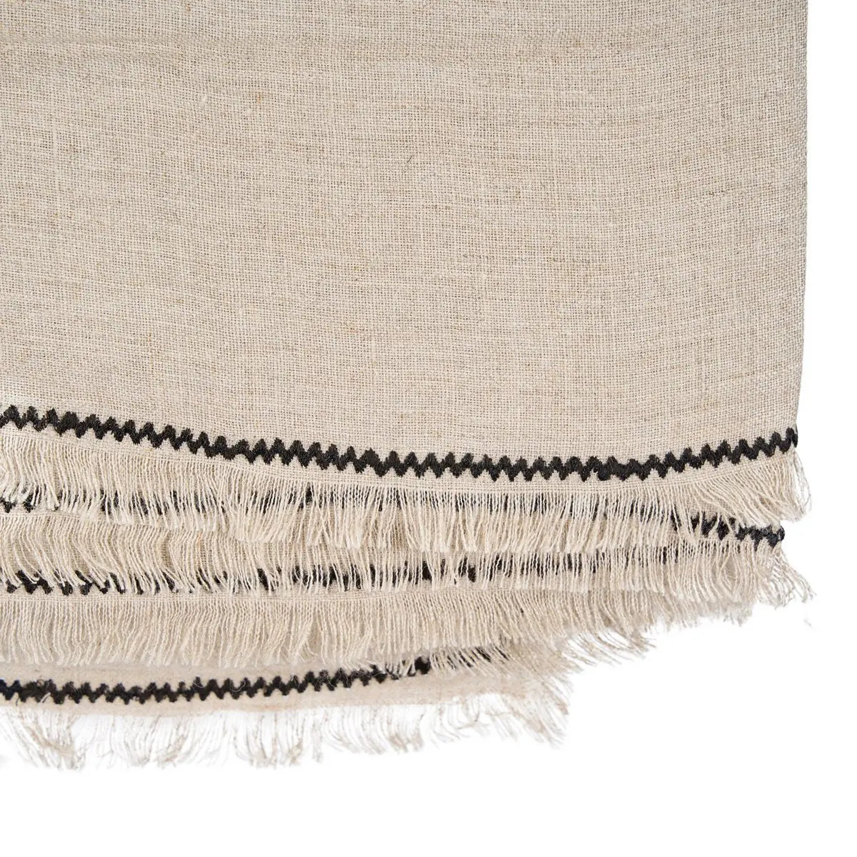La Nappe Toscane - Noir Naturel - 150x250 Bazar Bizar Living