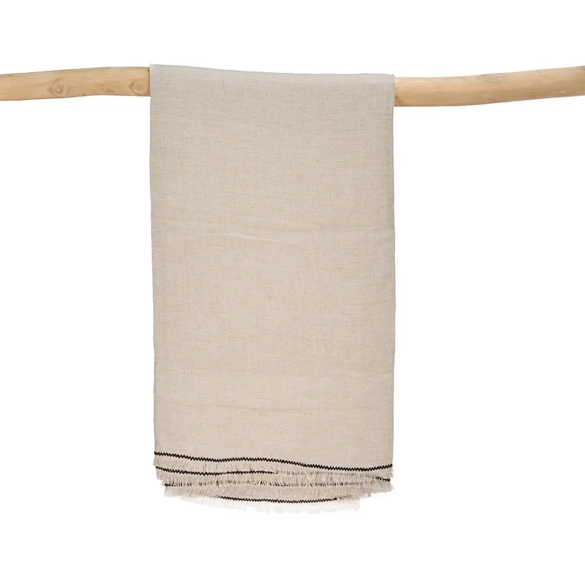 La Nappe Toscane - Noir Naturel - 150x300 Bazar Bizar Living