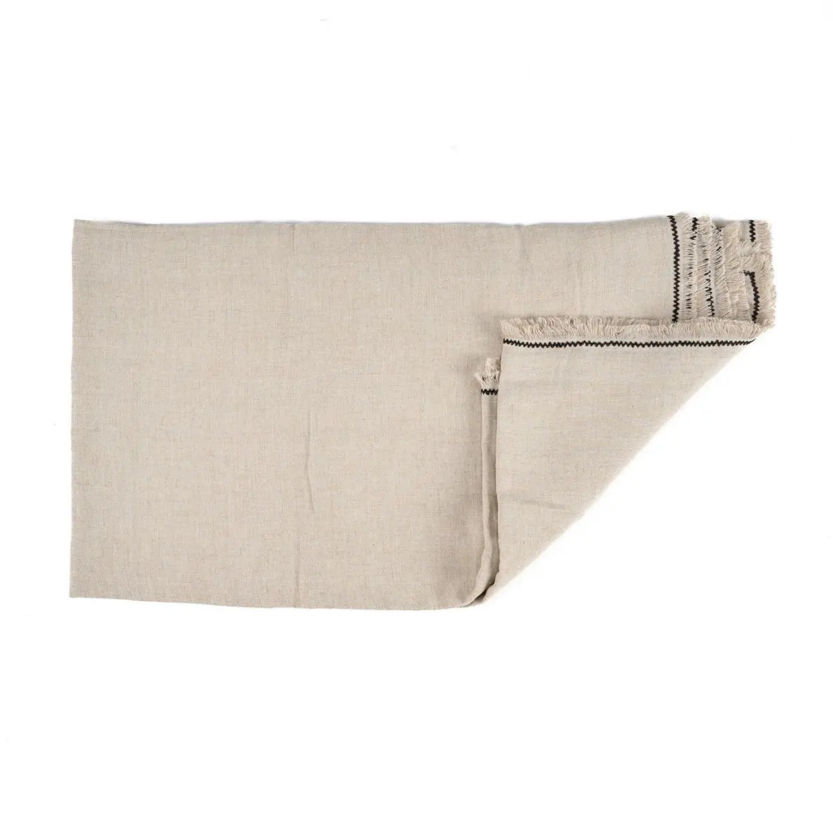 La Nappe Toscane - Noir Naturel - 150x300 Bazar Bizar Living