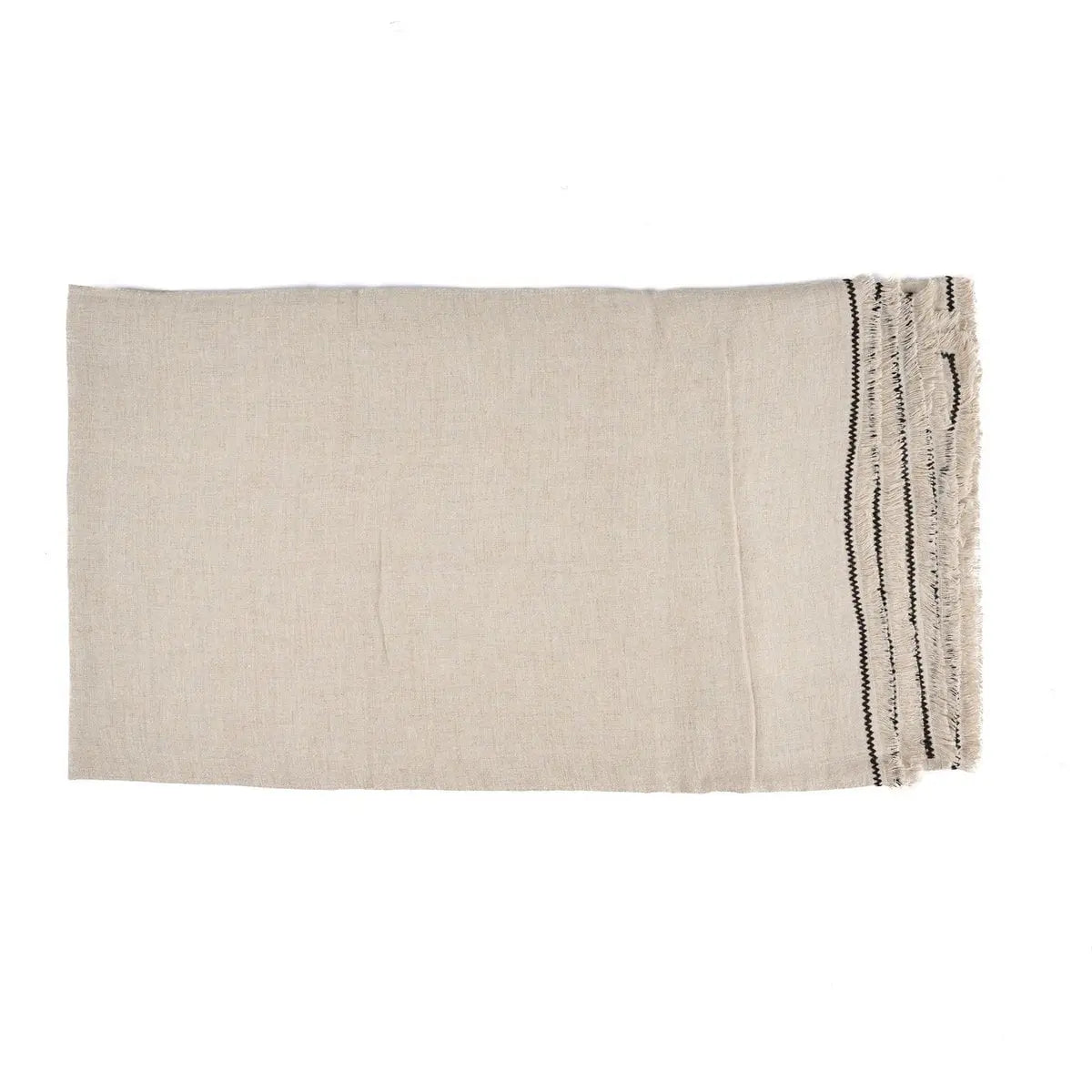 La Nappe Toscane - Noir Naturel - 150x300 Bazar Bizar Living
