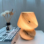 Lampe champignon verre artisanale fait main – Veilleuse décorative moderne Dropshipman