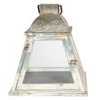 Lantern 33x33x37 cm Bougeoir en bois beige Clayre & Eef.