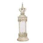 Lantern Ø 17x55 cm Bougeoir en fer beige Clayre & Eef.