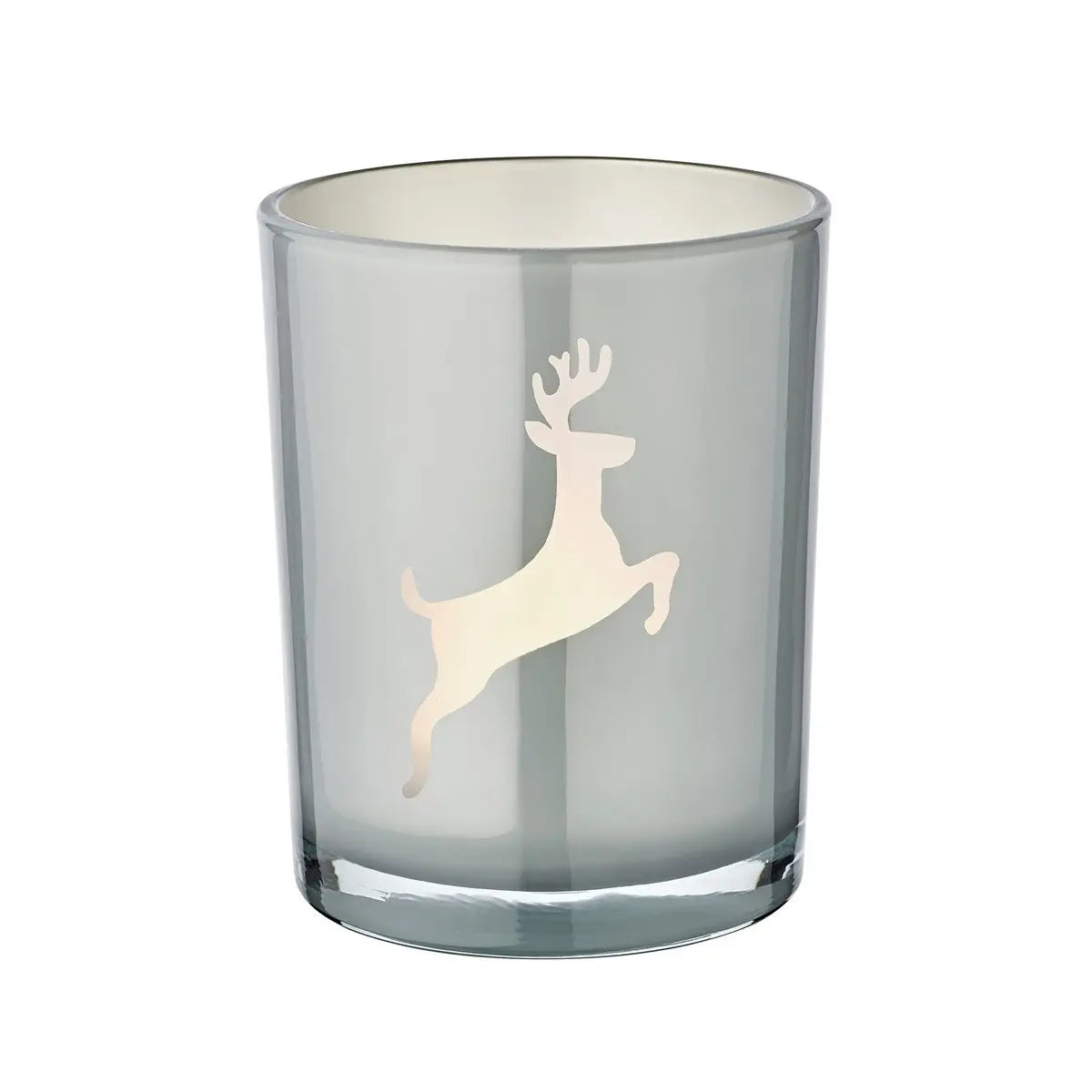 Lanterne Loki droite (hauteur 13 cm) en gris EDZARD-SHOP.com