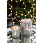 Lanterne Loki gauche (hauteur 13 cm) en gris EDZARD-SHOP.com