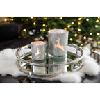 Lanterne Loki gauche (hauteur 13 cm) en gris EDZARD-SHOP.com