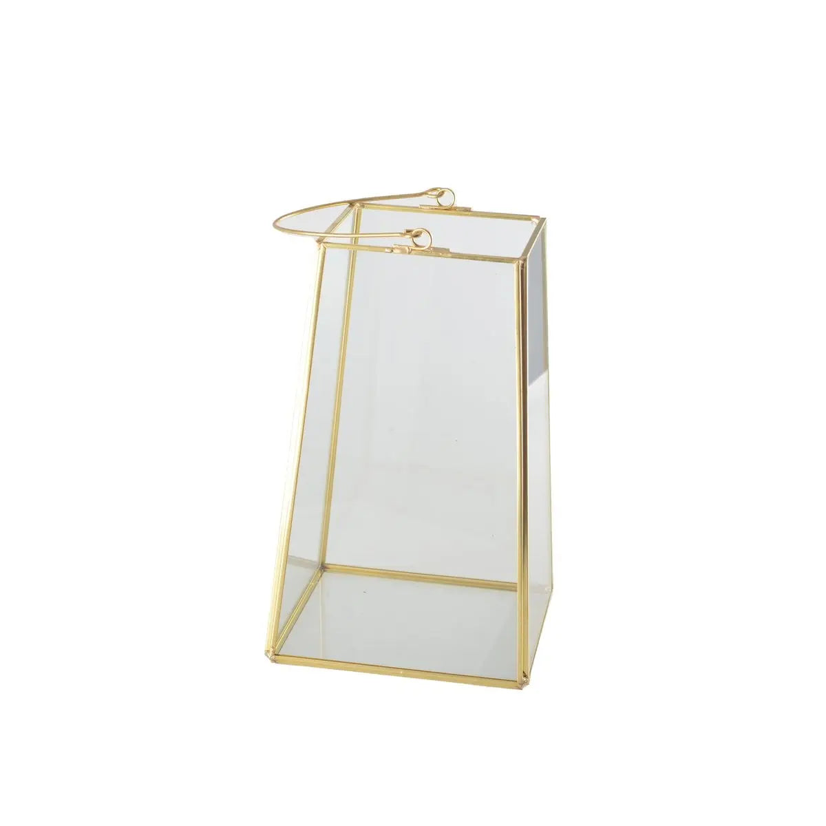 Lanterne bord doré avec anse h20cm AULICA