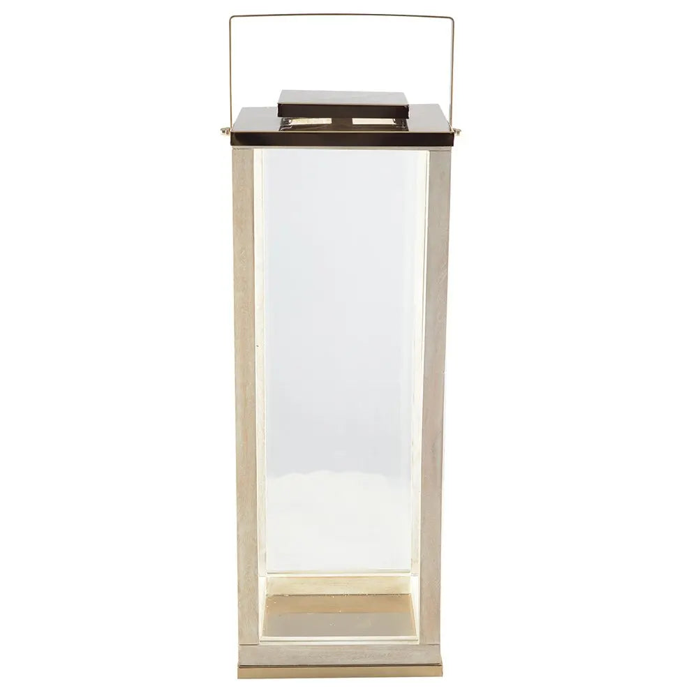 Lanterne carré en verre grand modèle 25x25x71cm AULICA