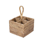 Le Caddy à Couverts en Rotin N°4 - Marron Naturel Bazar Bizar Living