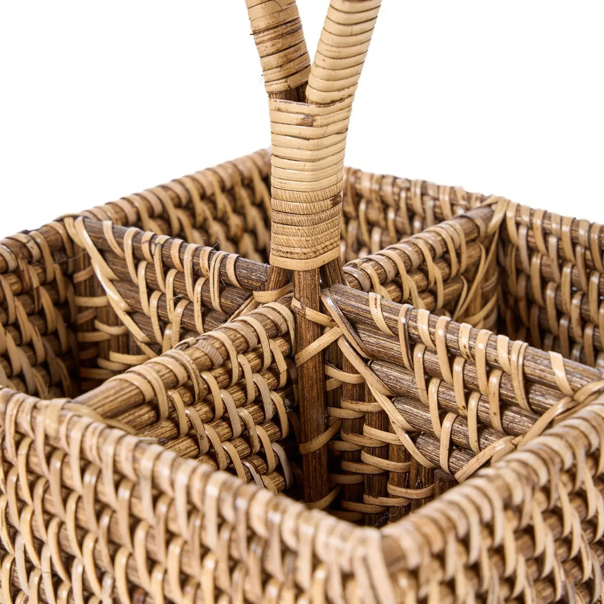 Le Caddy à Couverts en Rotin N°4 - Marron Naturel Bazar Bizar Living