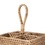 Le Caddy à Couverts en Rotin N°4 - Marron Naturel Bazar Bizar Living