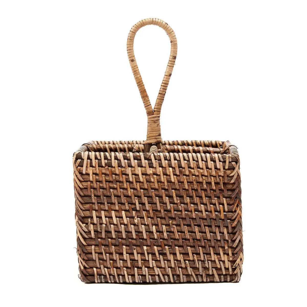Le Caddy à Couverts en Rotin N°4 - Marron Naturel Bazar Bizar Living