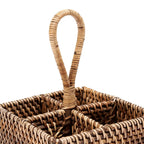 Le Caddy à Couverts en Rotin N°4 - Marron Naturel Bazar Bizar Living