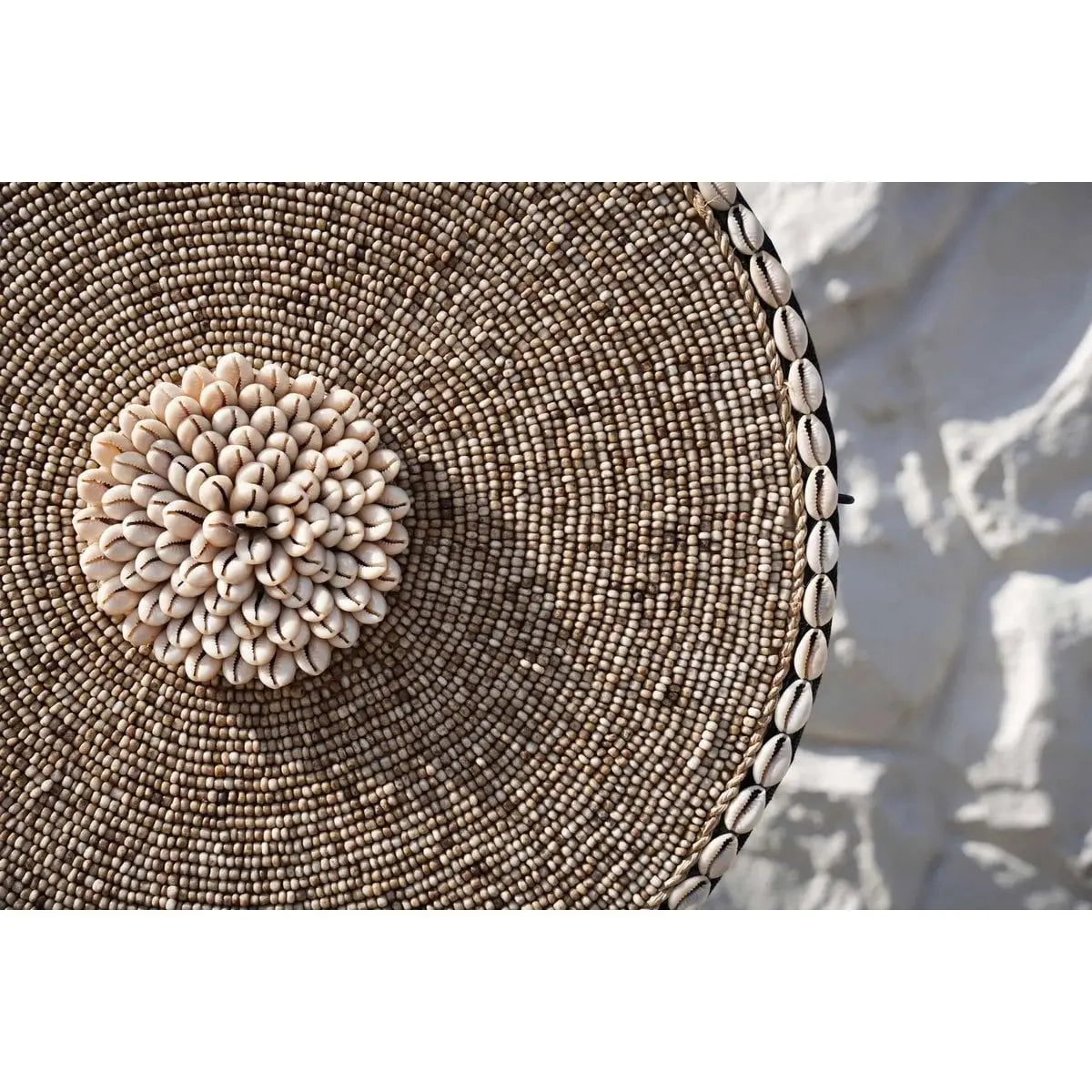 Le Coquillage Guadeloupe sur Pied - Blanc Naturel Bazar Bizar Living