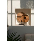 Le Disque en Teck sur Pied - L Bazar Bizar Living