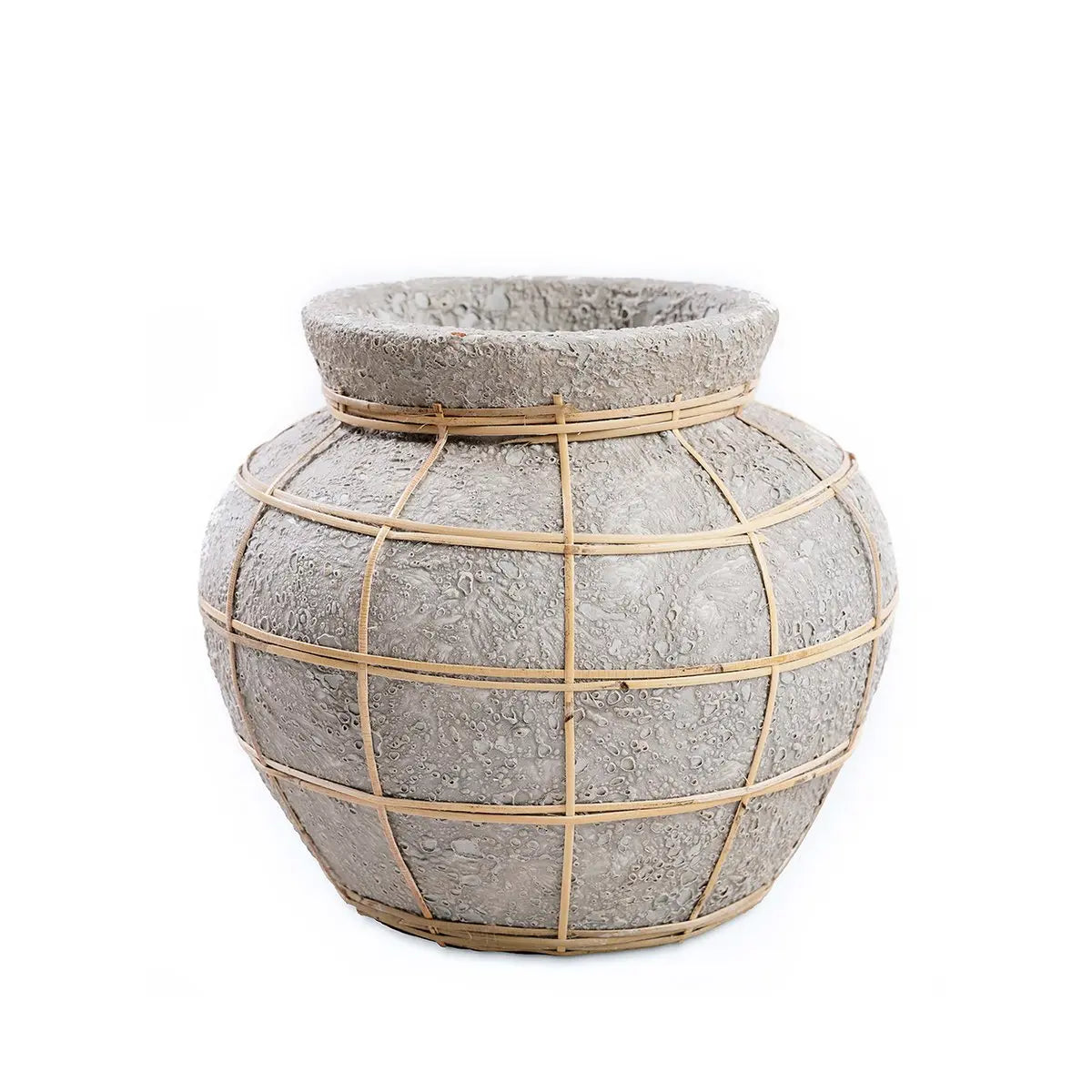 Le Vase Belly - Béton Naturel - M Bazar Bizar Living