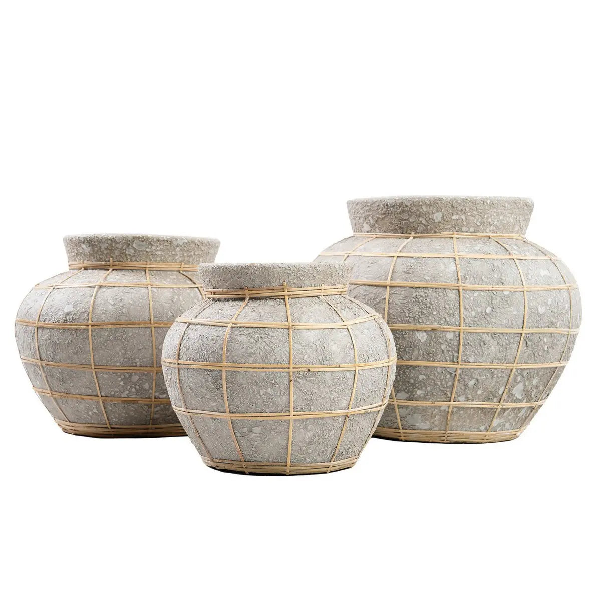 Le Vase Belly - Béton Naturel - M Bazar Bizar Living