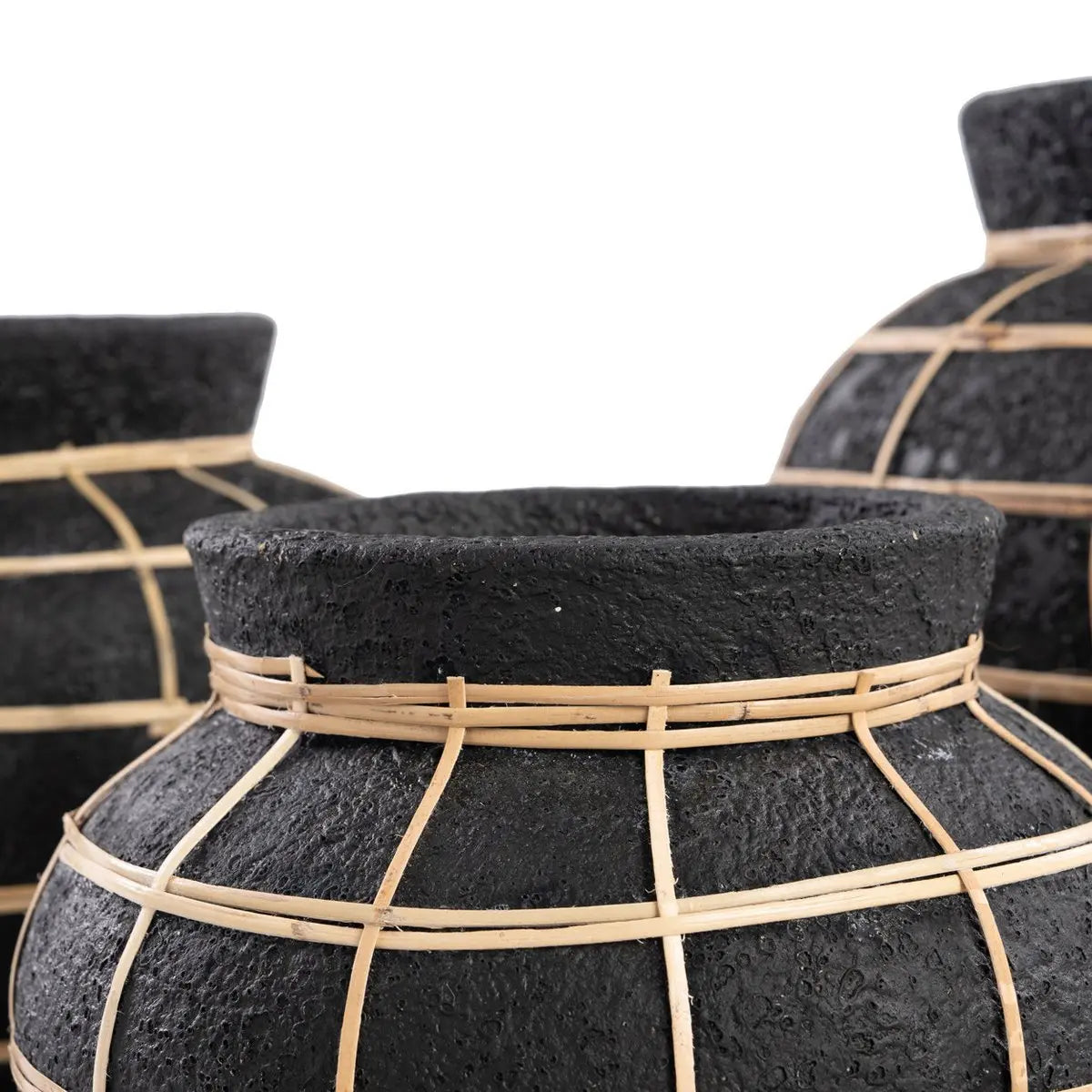 Le Vase Belly - Noir Naturel - M Bazar Bizar Living