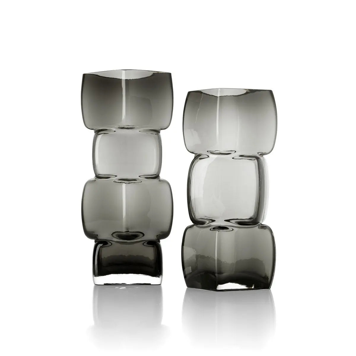 Le Vase Cubes - Gris Foncé - L Bazar Bizar Living