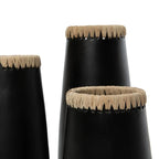 Le Vase Sneaky - Noir Naturel - L Bazar Bizar Living