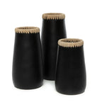 Le Vase Sneaky - Noir Naturel - M Bazar Bizar Living