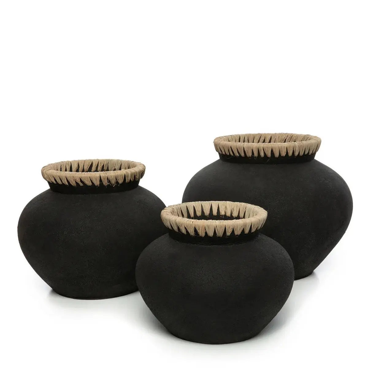 Le Vase Styly - Noir Naturel - L Bazar Bizar Living