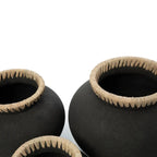 Le Vase Styly - Noir Naturel - L Bazar Bizar Living