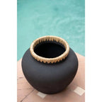 Le Vase Styly - Noir Naturel - M Bazar Bizar Living