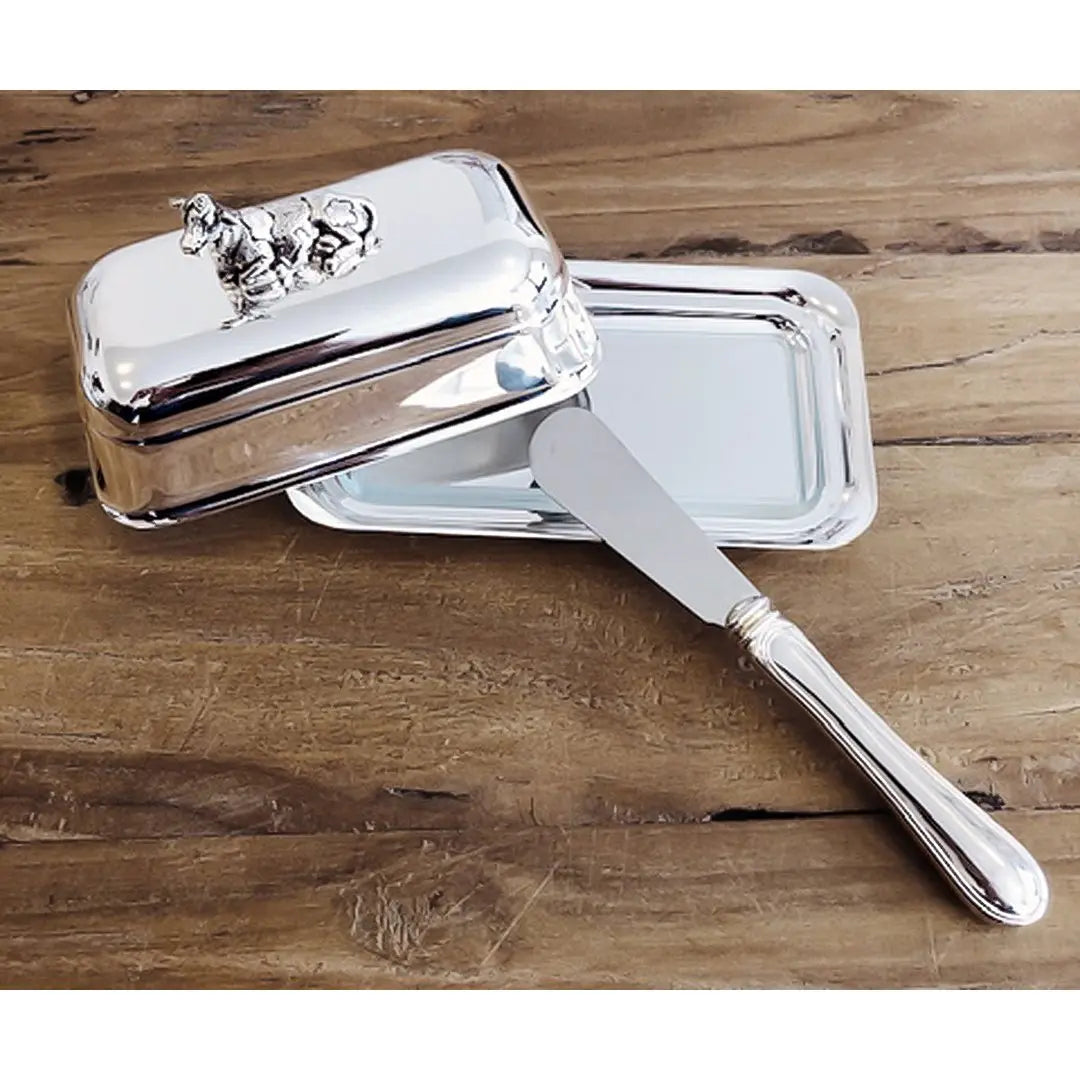 Le beurre peut vache avec un couteau (L 18 cm) EDZARD-SHOP.com