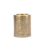 Le bougeoir Croco - Brass - L Bazar Bizar Living