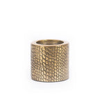 Le bougeoir Croco - Brass - M Bazar Bizar Living