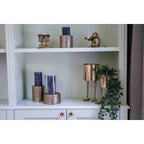 Le bougeoir Croco - Brass - M Bazar Bizar Living