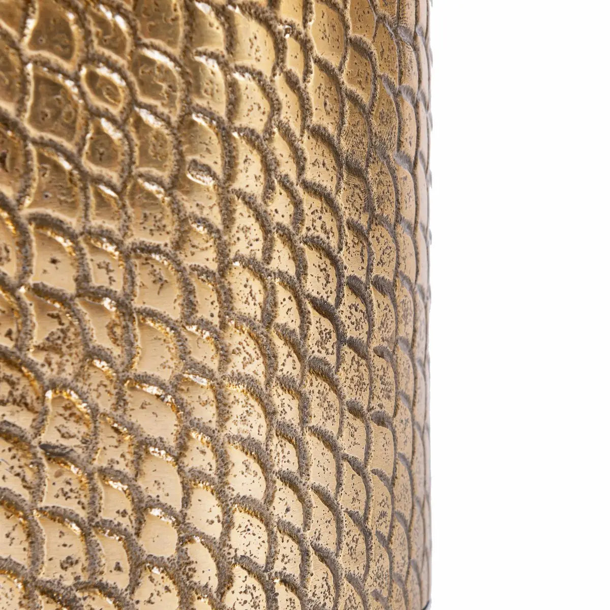 Le bougeoir Croco - Brass - M Bazar Bizar Living