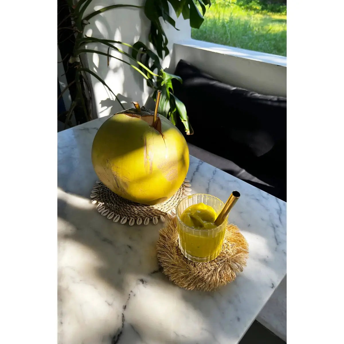 Le dessous de verre en raphia - Naturel Bazar Bizar Living