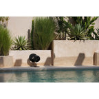 Le disque de marbre sur support - Noir - L Bazar Bizar Living