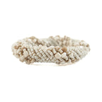 Le rond de serviette en perles - Blanc Bazar Bizar Living