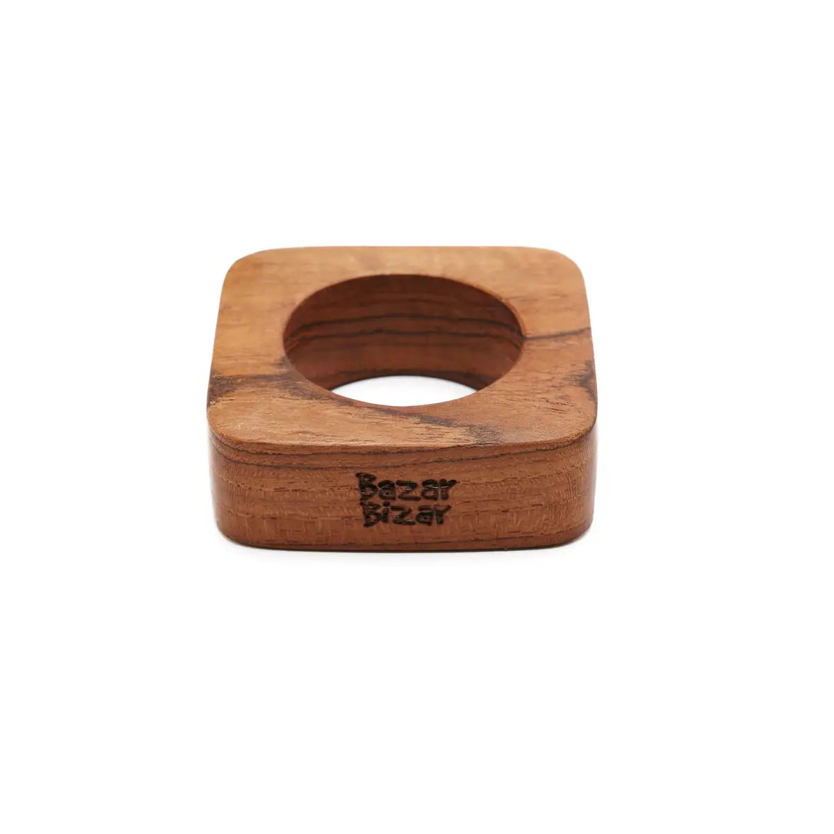 Les ronds de serviette en racine de teck Bazar Bizar Living
