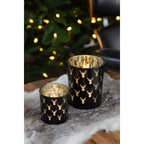 Lot de 2 photophores Rosy Ø 7/10 cm, H 8/13 cm EDZARD-SHOP.com