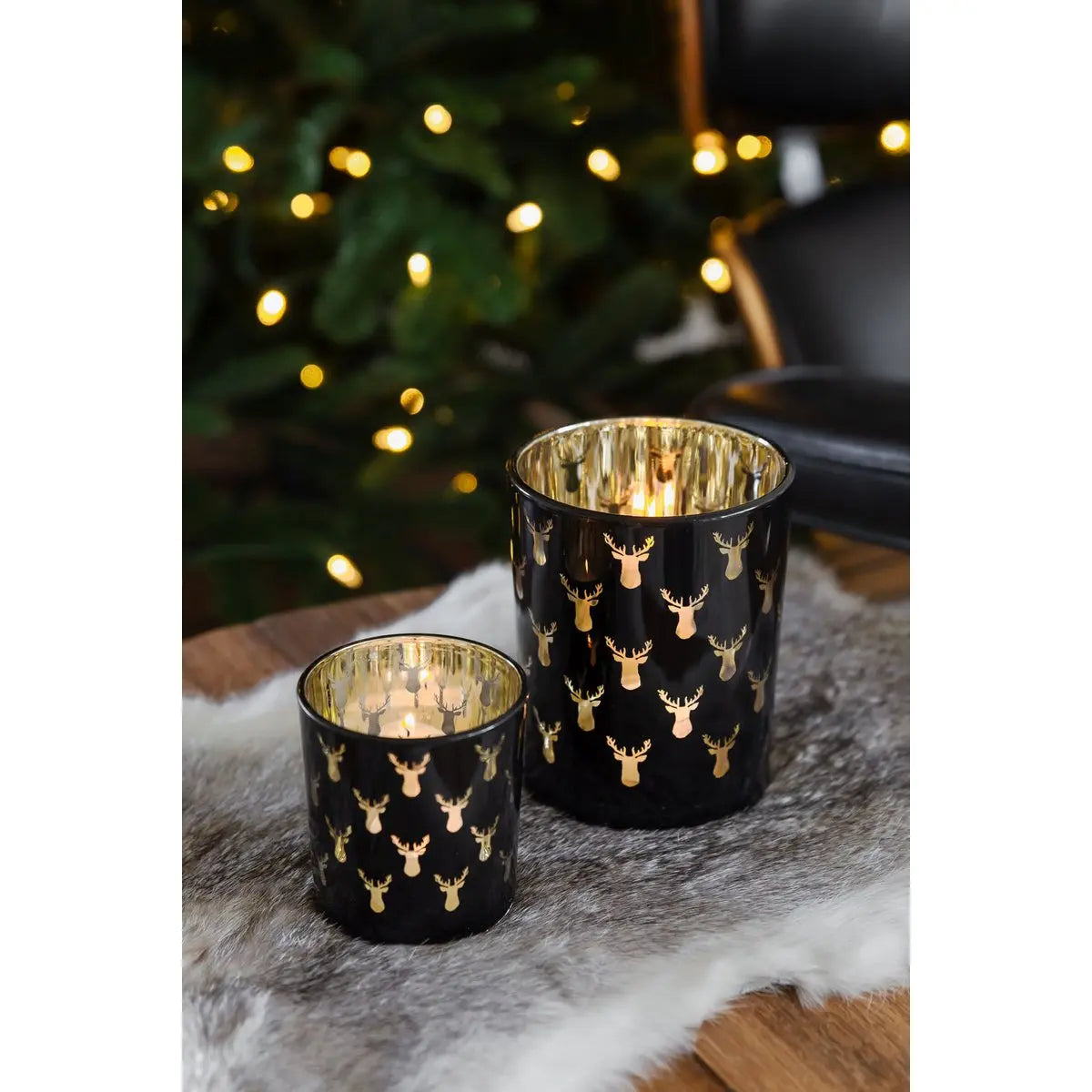 Lot de 2 photophores Rosy Ø 7/10 cm, H 8/13 cm EDZARD-SHOP.com
