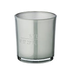 Lot de 2 verres à bougie Sylt (hauteur 8 cm, ø 7,5 cm) en gris, lanterne élégante aux coordonnées Sylt EDZARD-SHOP.com